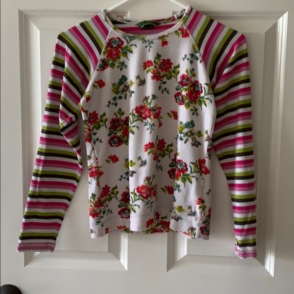 Girls multicolored Oilily velour long-sleeve shirt